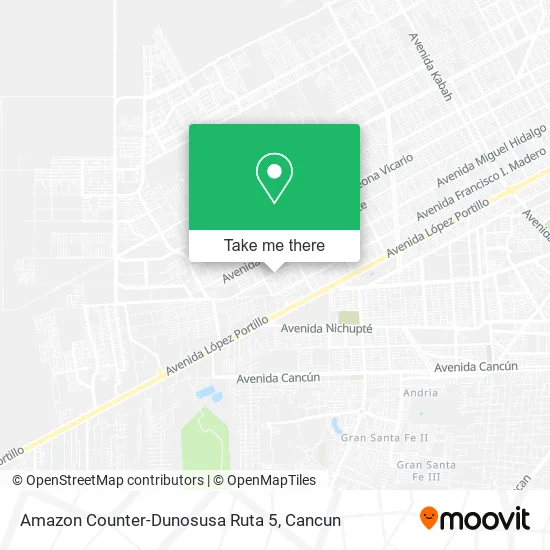 Amazon Counter-Dunosusa Ruta 5 map