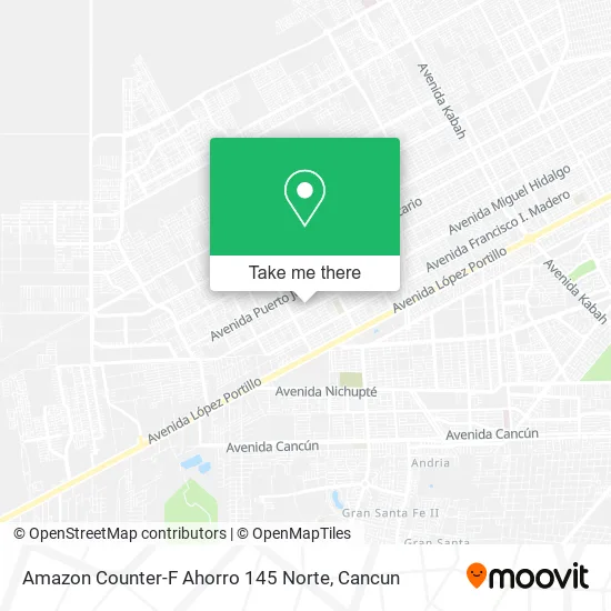 Amazon Counter-F Ahorro 145 Norte map