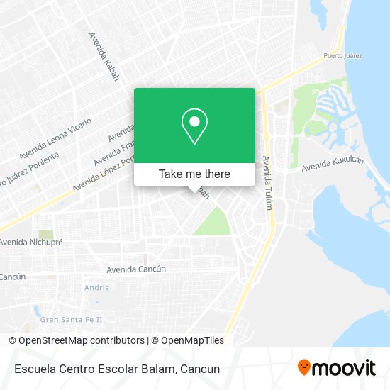 Escuela Centro Escolar Balam map