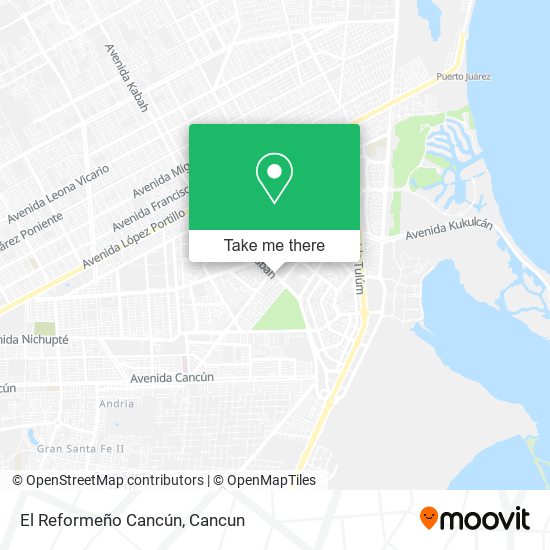 El Reformeño Cancún map