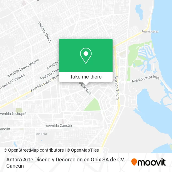 Antara Arte Diseño y Decoracion en Ónix SA de CV map