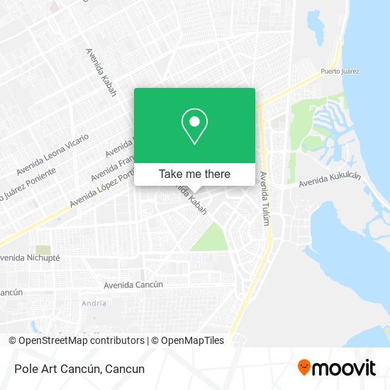 Pole Art Cancún map