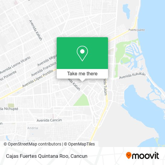 Mapa de Cajas Fuertes Quintana Roo