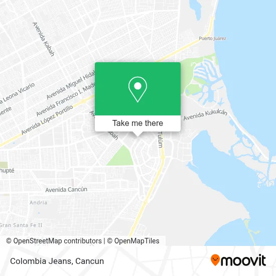 Colombia Jeans map