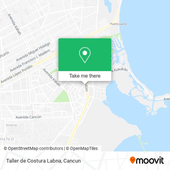 Taller de Costura Labna map