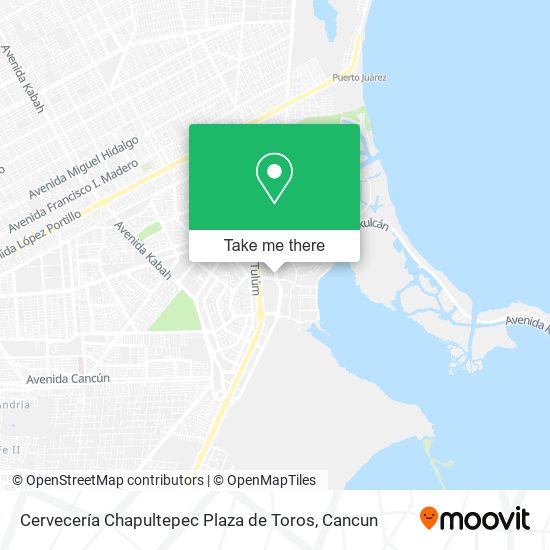 Mapa de Cervecería Chapultepec Plaza de Toros