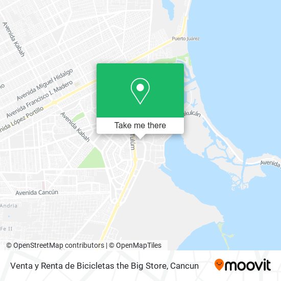 Venta y Renta de Bicicletas the Big Store map