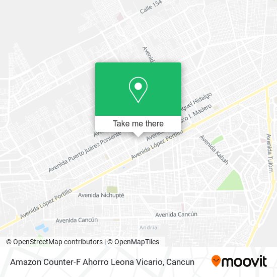 Amazon Counter-F Ahorro Leona Vicario map