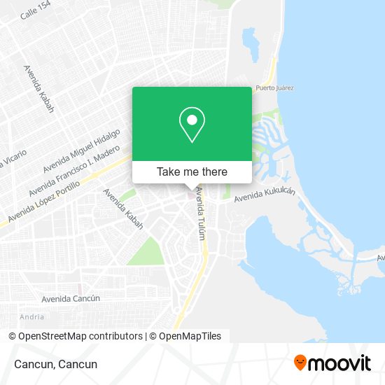 Cancun map