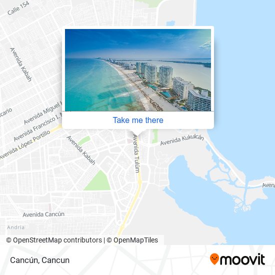 Cancún map