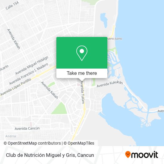 Mapa de Club de Nutrición Miguel y Gris