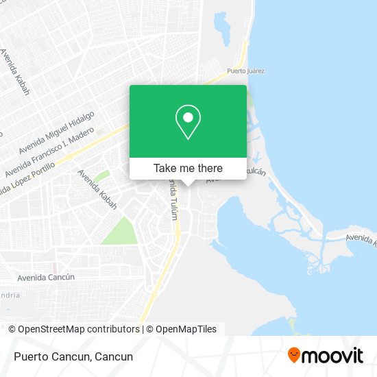 Puerto Cancun map