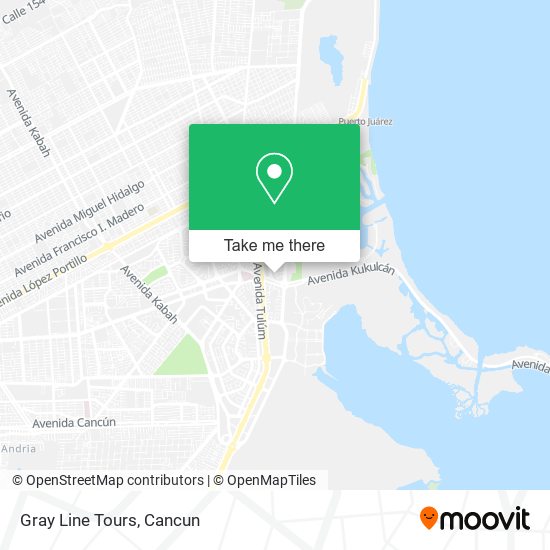 Mapa de Gray Line Tours