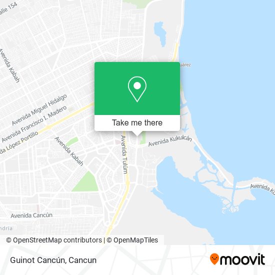 Mapa de Guinot Cancún