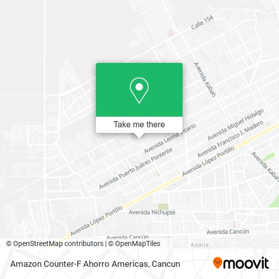 Amazon Counter-F Ahorro Americas map
