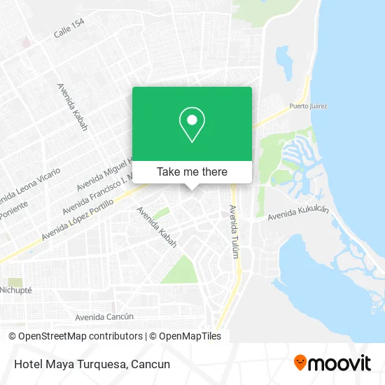 Hotel Maya Turquesa map