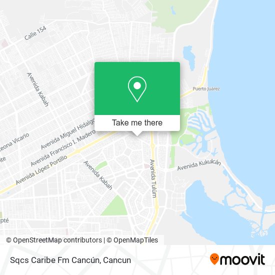 Sqcs Caribe Fm Cancún map