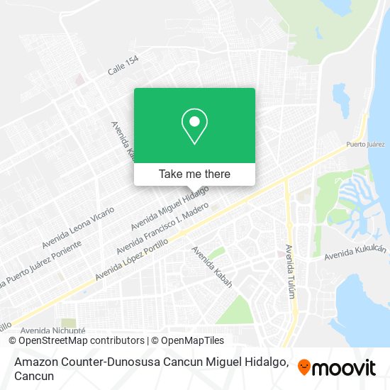 Mapa de Amazon Counter-Dunosusa Cancun Miguel Hidalgo