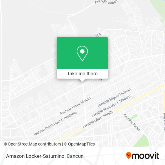 Mapa de Amazon Locker-Saturnino