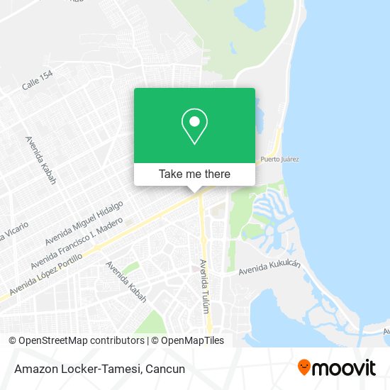 Mapa de Amazon Locker-Tamesi