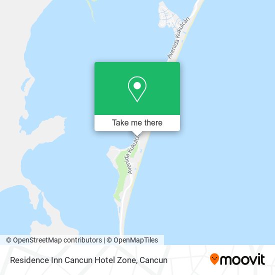 Mapa de Residence Inn Cancun Hotel Zone