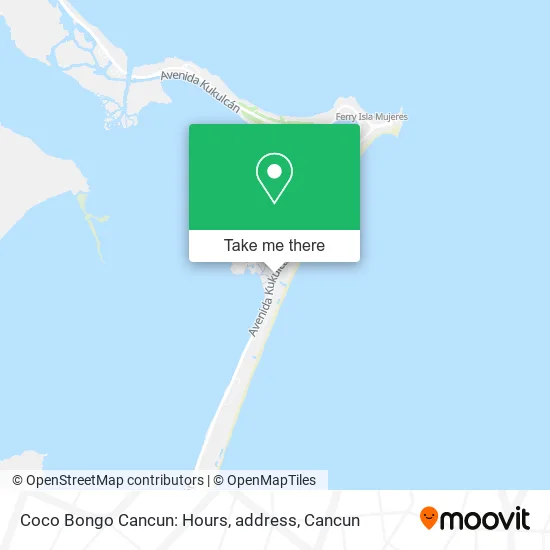 Coco Bongo Cancun: Hours, address map