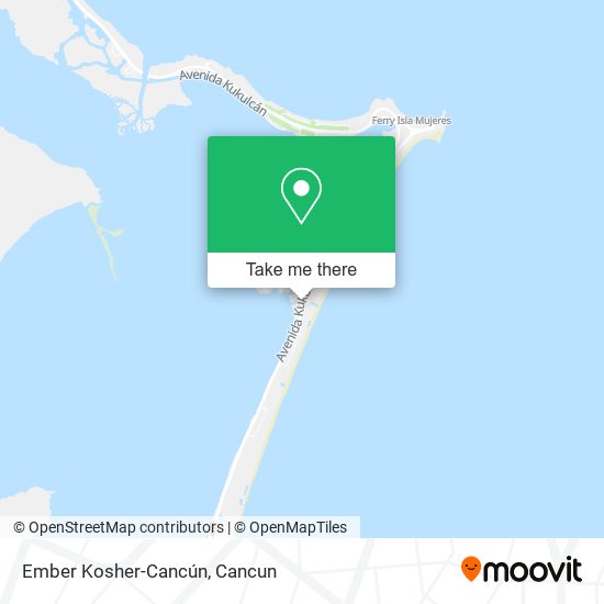 Ember Kosher-Cancún map