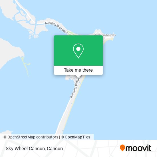 Sky Wheel Cancun map