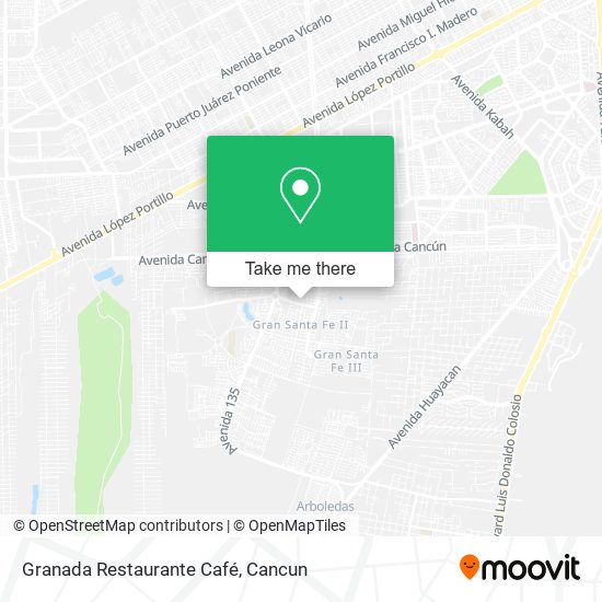 Mapa de Granada Restaurante Café