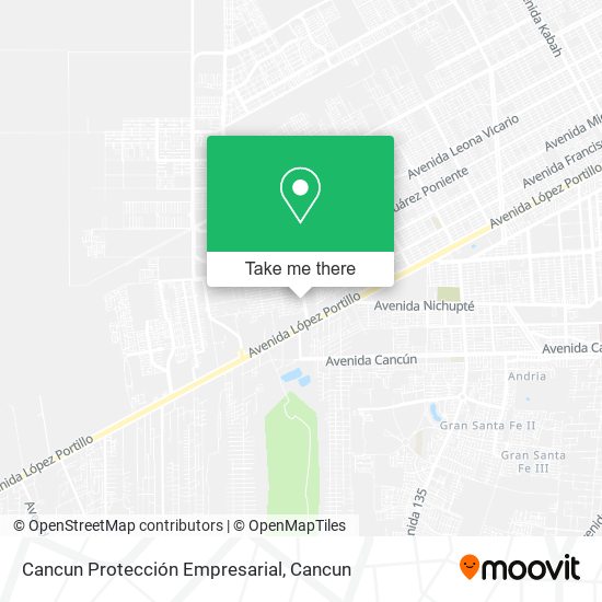 Mapa de Cancun Protección Empresarial