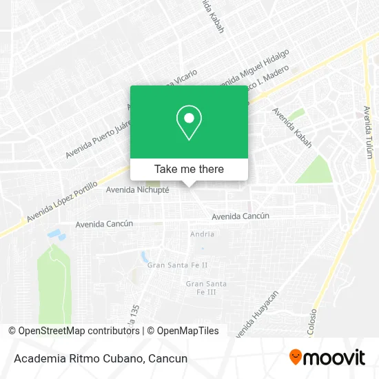 Academia Ritmo Cubano map