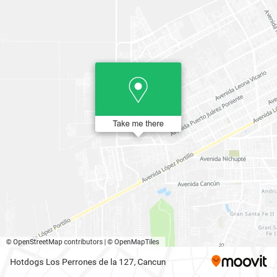 Hotdogs Los Perrones de la 127 map