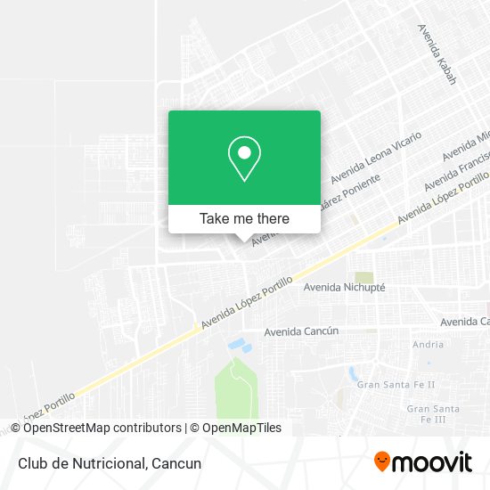 Mapa de Club de Nutricional