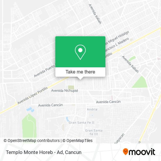 Mapa de Templo Monte Horeb - Ad