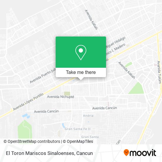 El Toron Mariscos Sinaloenses map