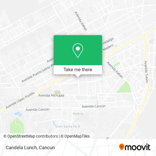 Candela Lunch map