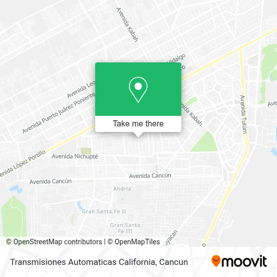 Transmisiones Automaticas California map