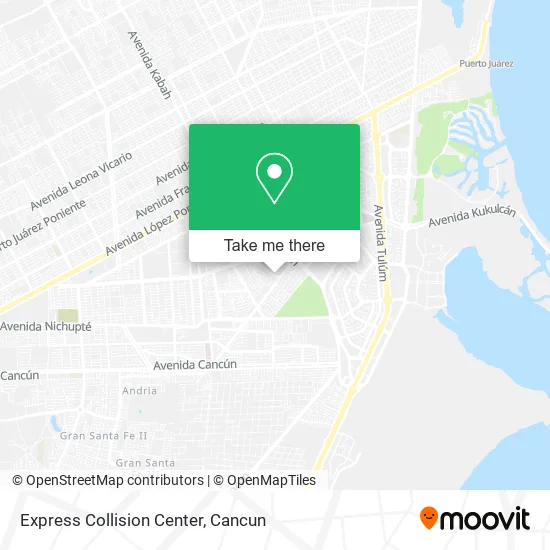 Express Collision Center map
