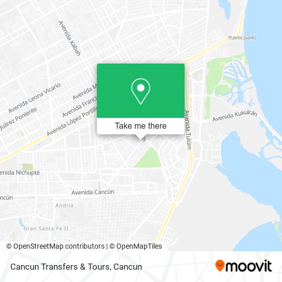 Cancun Transfers & Tours map