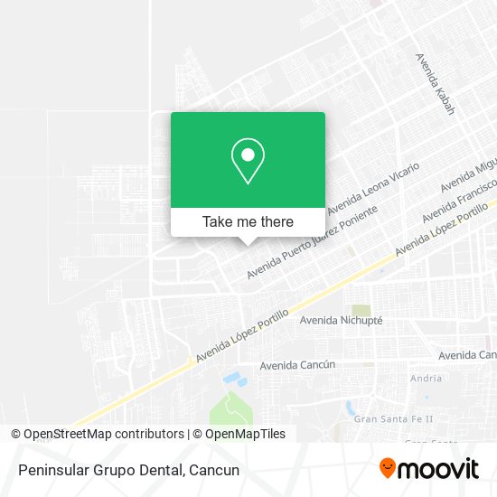 Peninsular Grupo Dental map