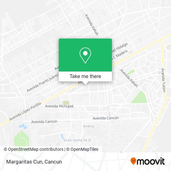 Mapa de Margaritas Cun