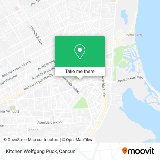 Mapa de Kitchen Wolfgang Puck