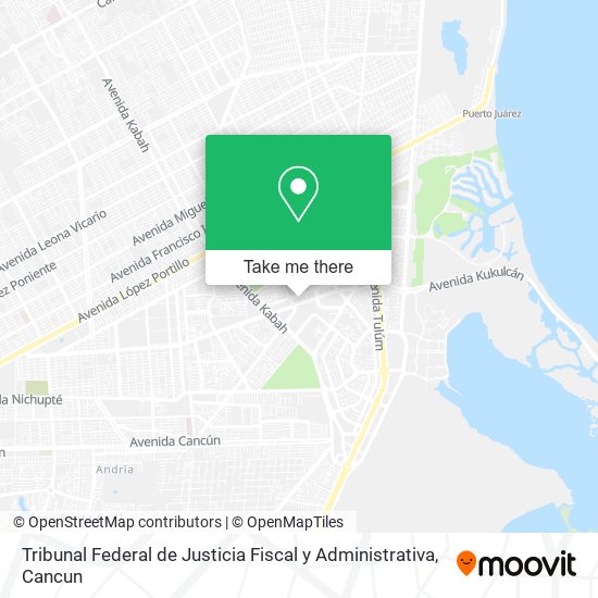 Tribunal Federal de Justicia Fiscal y Administrativa map