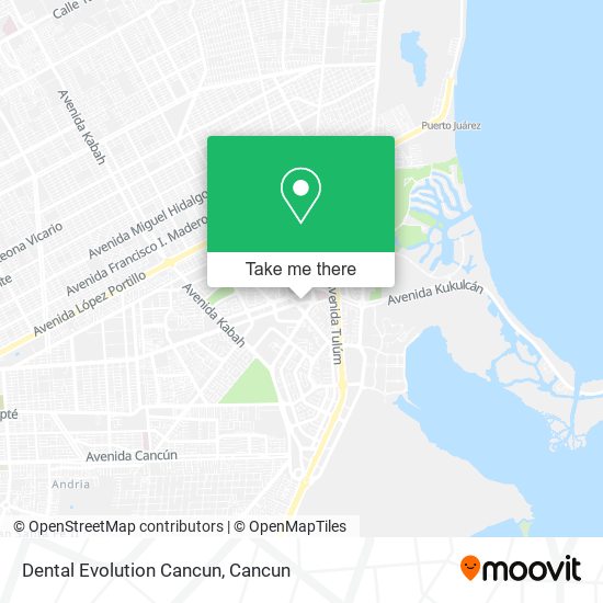 Dental Evolution Cancun map