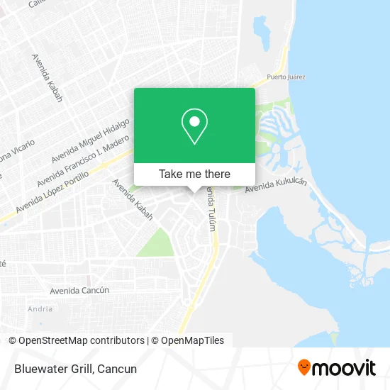 Bluewater Grill map