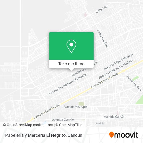 Papeleria y Mercería El Negrito map