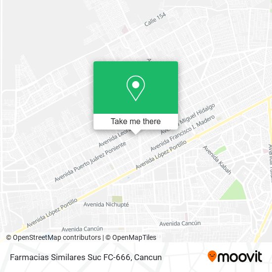 Farmacias Similares Suc FC-666 map