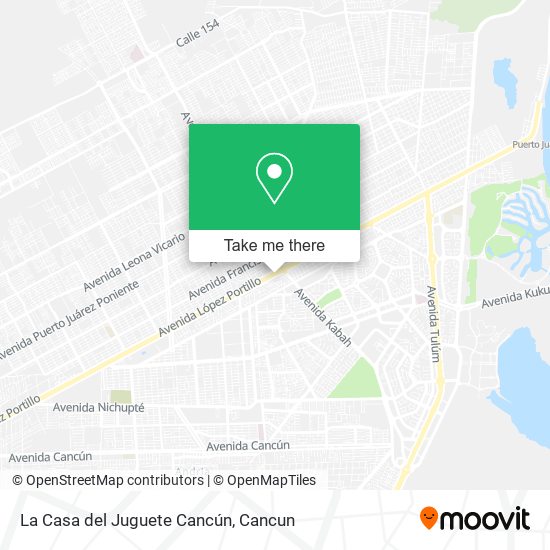 La Casa del Juguete Cancún map