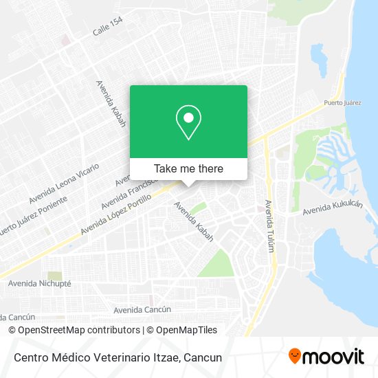 Mapa de Centro Médico Veterinario Itzae