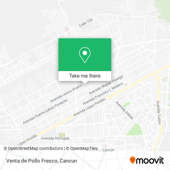 Venta de Pollo Fresco map